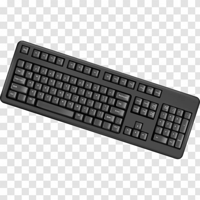 Computer Keyboard Laptop PS/2 Port Clip Art - Datasheet - Creative Black Transparent PNG