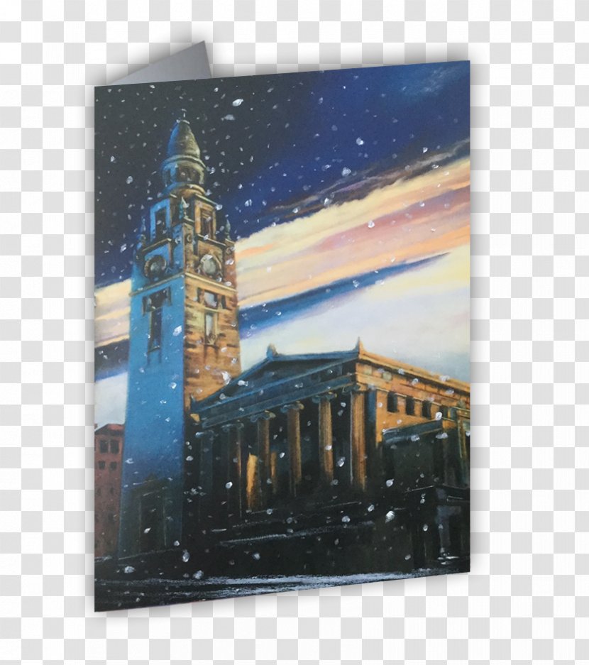 Glasgow Christmas Day Modern Art Painting - Architecture - Card Collection Transparent PNG