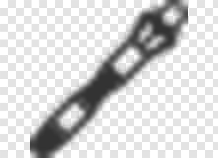 Line Angle White Font - Monochrome - Sonic Screwdriver Transparent PNG