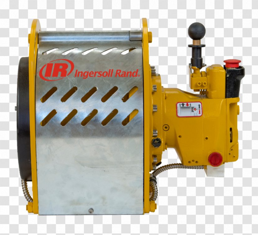 Winch Machine Hydraulics Pneumatics Hoist - Metal - Ingersoll Rand Drill Rig Transparent PNG