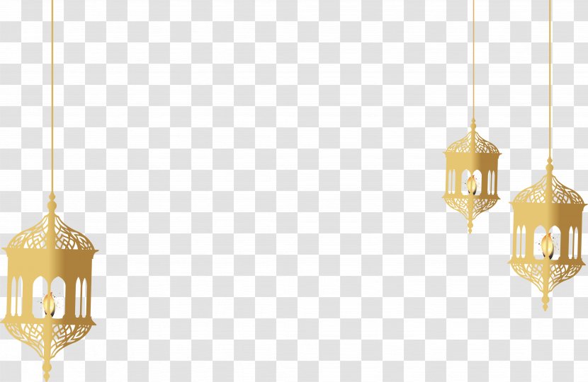 Yellow Lighting Pattern - Golden Religious Holiday Lamp Ornaments Transparent PNG
