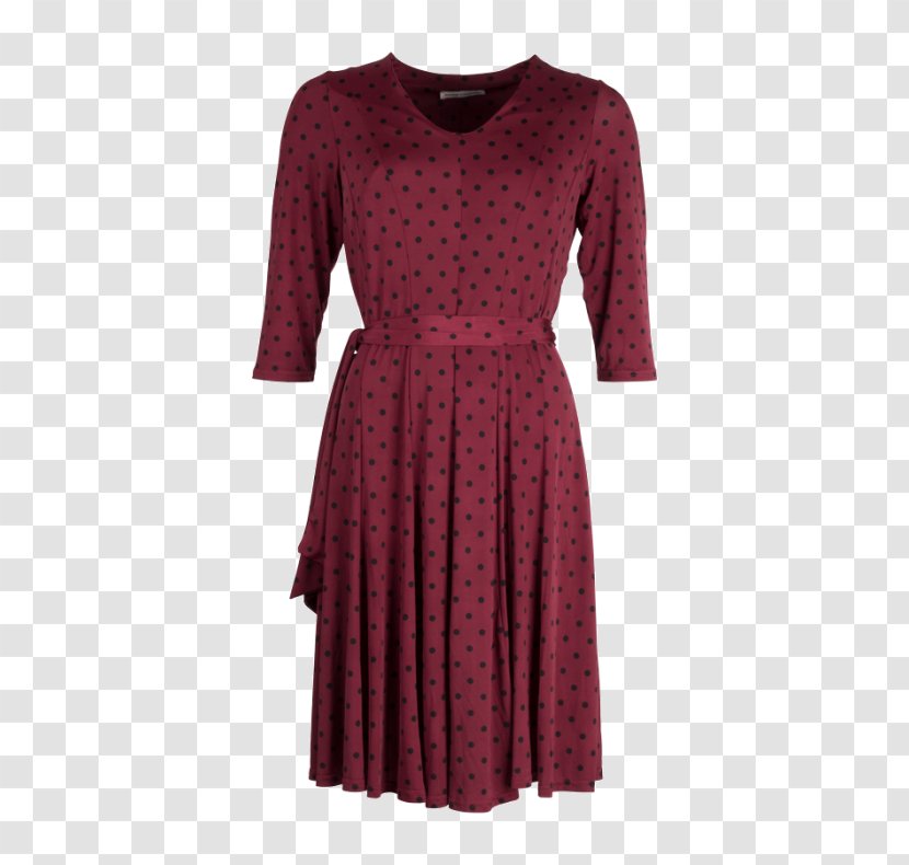 Cocktail Dress Sleeve Maroon - Day Transparent PNG
