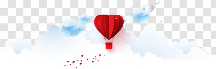 Hot Air Balloon Desktop Wallpaper Computer Font - Valentine's Day Gorgeous Flowers Background Transparent PNG