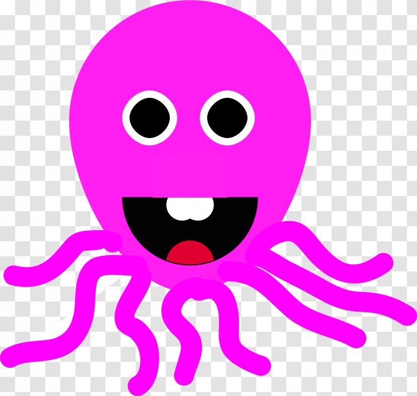 Octopus Free Content Clip Art - Magenta - Cliparts Transparent PNG