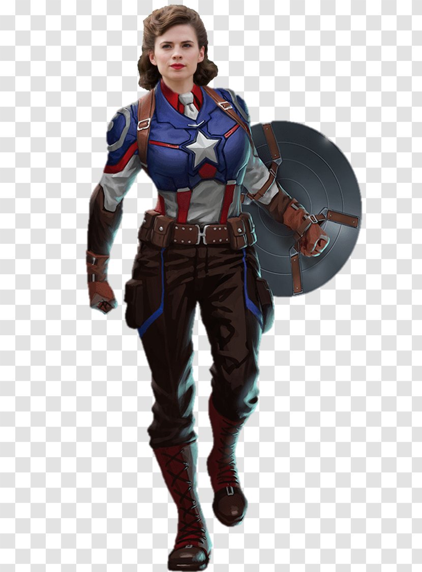 Captain America: The First Avenger Peggy Carter Marvel Super Hero Squad Carol Danvers - Agent - America Transparent PNG