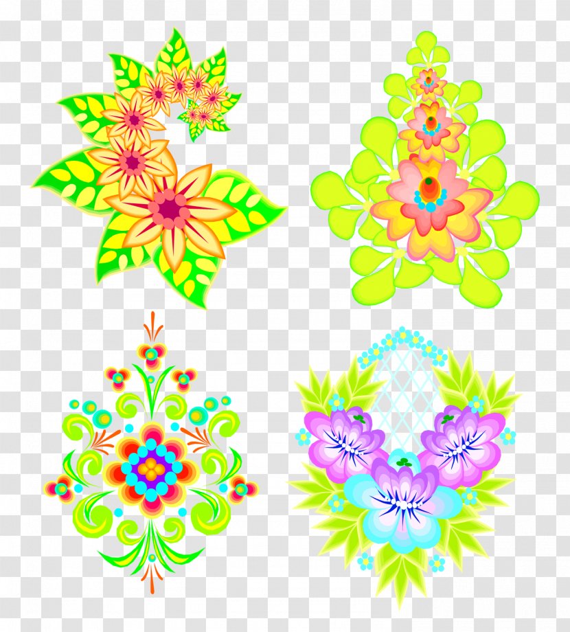 Clip Art Flower Vector Graphics Design - Floral Transparent PNG