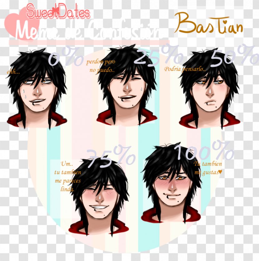 Wig Black Hair Coloring Brown Homo Sapiens - Bangs Transparent PNG