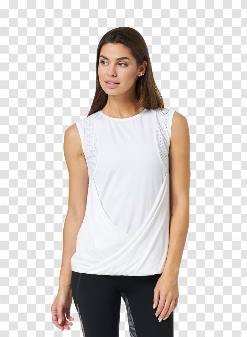 Long-sleeved T-shirt Neckline Top - Scoop Neck Transparent PNG