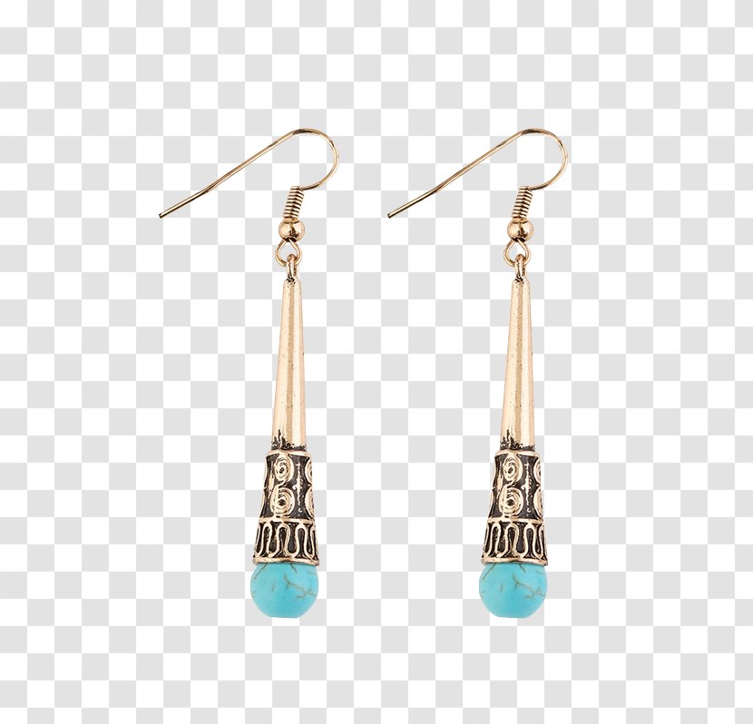 Turquoise Earring Body Jewellery Human - Earrings Transparent PNG