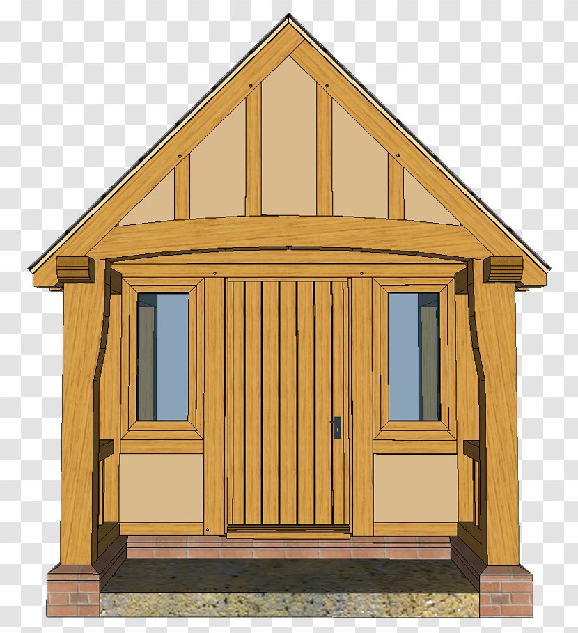 House Shed Porch Timber Framing - Elevation Transparent PNG