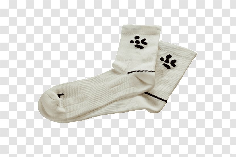 Sock - White - Gepard Transparent PNG