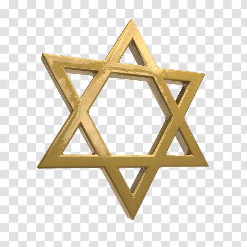 Star Of David Gold Symbol Illustration - Six Metal Transparent PNG