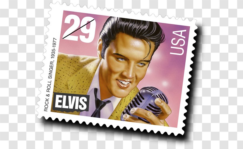 Elvis Presley Forever Stamp Graceland Postage Stamps Mail - Silhouette - Cartoon Transparent PNG