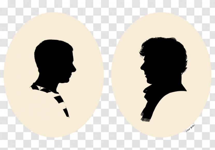 Doctor Watson Sherlock Holmes Professor Moriarty Silhouette DeviantArt - Deviantart Transparent PNG