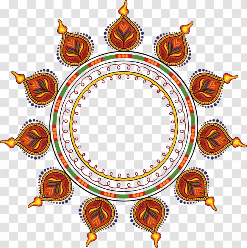 Rotary Encoder Pattern - Tableware - Hindu Religious Motifs Transparent PNG