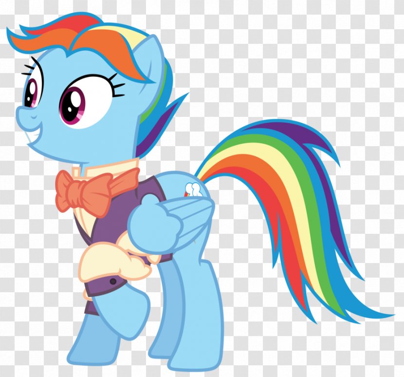 Pony Rainbow Dash Applejack Twilight Sparkle Pinkie Pie - Art - Dapper Transparent PNG