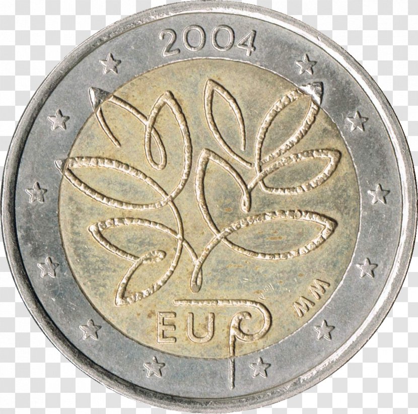 2 Euro Coin Commemorative Coins Transparent PNG