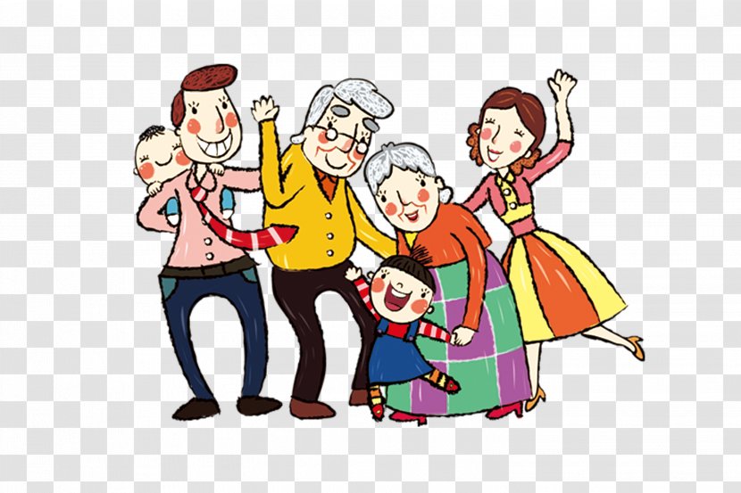 Family - Happiness - Cartoon Transparent PNG