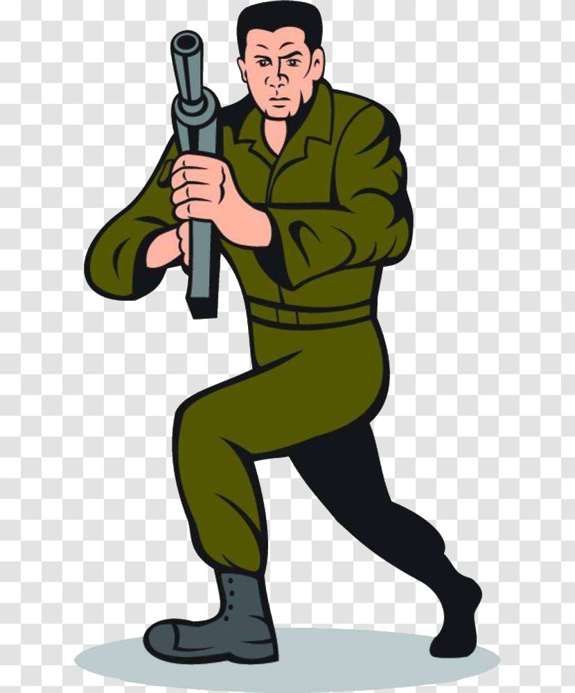 Submachine Gun Soldier Illustration - Tree - Man Transparent PNG