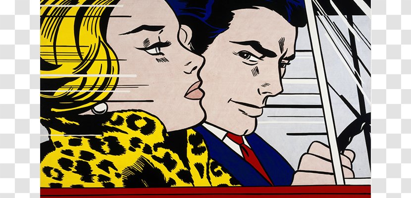 In The Car Pop Art Tate Painting - Comics - Roy Lichtenstein Transparent PNG