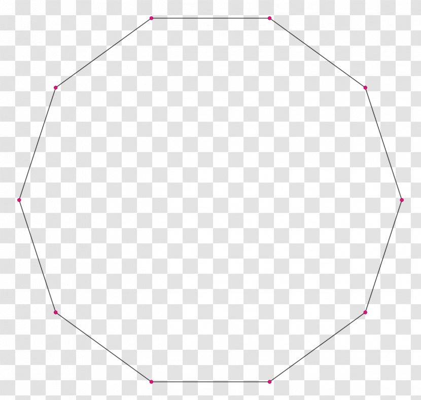 Circle Equilateral Triangle Decagon Polygon - White Transparent PNG