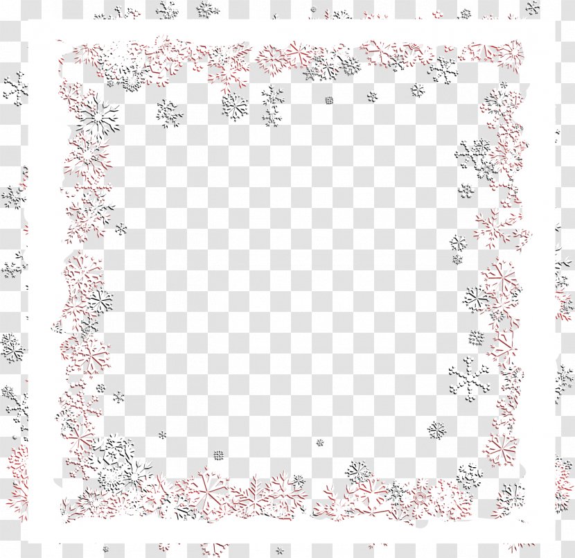 Flower Snowflake - Vector Frame Transparent PNG