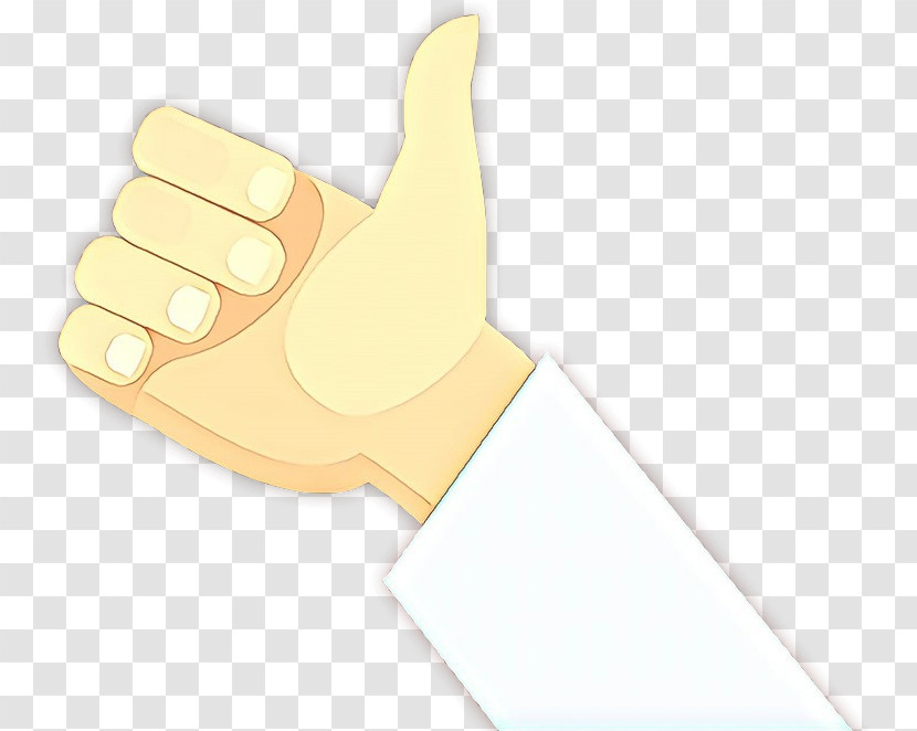 Finger Hand Thumb Yellow Gesture Transparent PNG