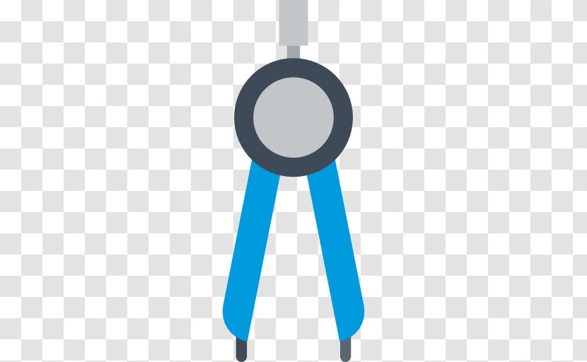 Compass Geometry Clip Art - Electric Blue Transparent PNG