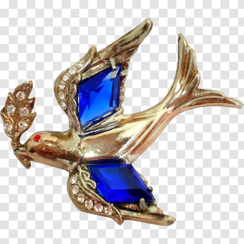 Brooch Gemstone Jewellery Necklace Pin - Cobalt Blue Transparent PNG