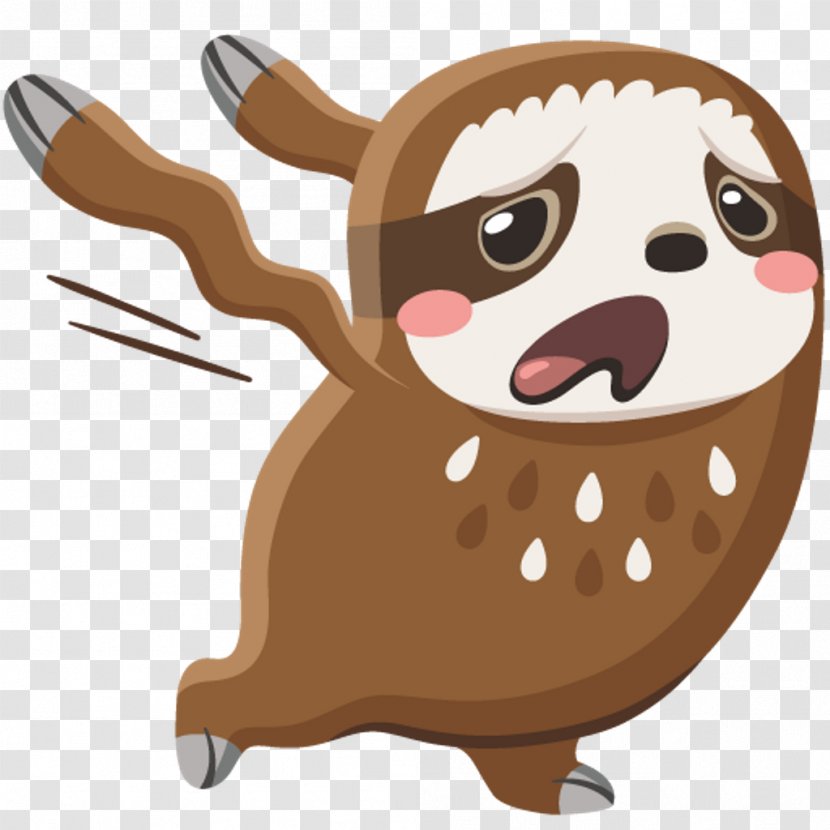 Sloth Dog VK Sticker Emoji - Otter Transparent PNG