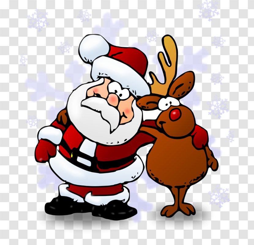 Santa Claus Cartoon - Pleased - Christmas Eve Transparent PNG