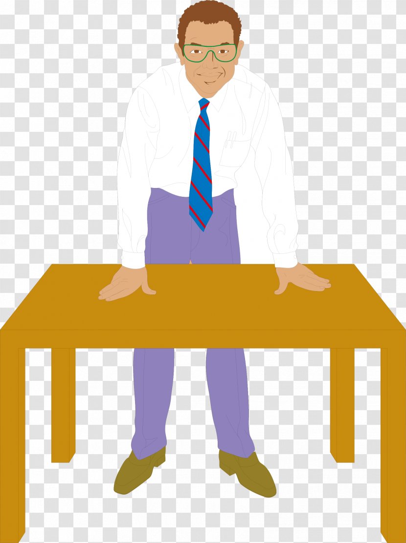 Table Cartoon Illustration - Standing - Characters Transparent PNG