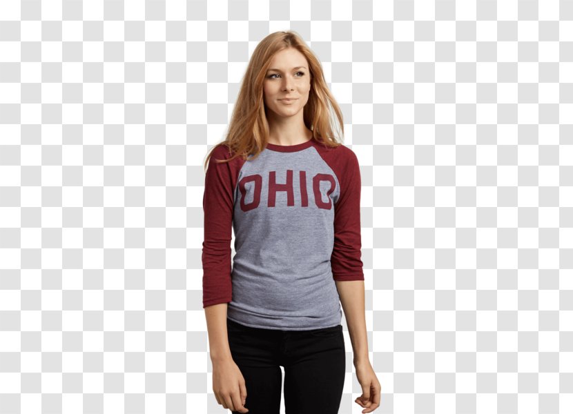 Long-sleeved T-shirt Shoulder Sweater - Top Transparent PNG