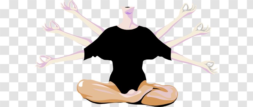 Yoga Asana Clip Art - Vriksasana - Multitasking Clipart Transparent PNG