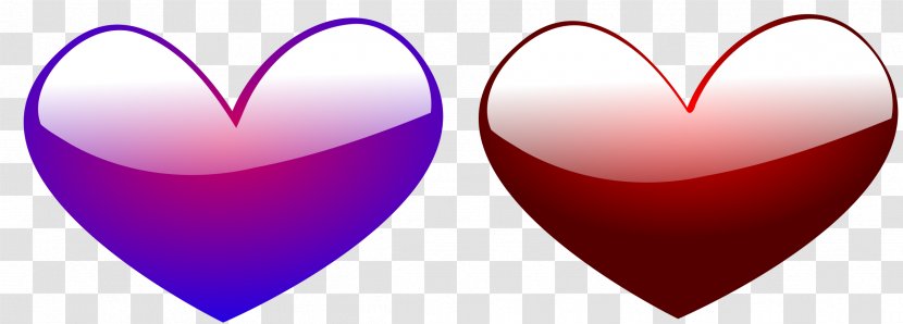 Heart Red Clip Art - Frame - Purple Transparent PNG