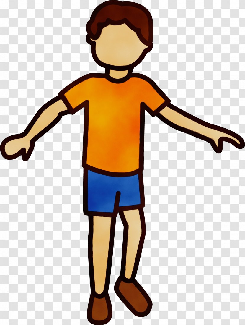 Clip Art Cartoon Standing Finger Child - Paint - Pleased Thumb Transparent PNG