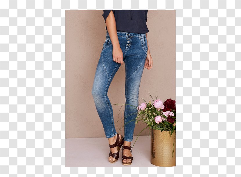 Jeans Denim Blouse Sleeve Pants - Flower - Smart Transparent PNG