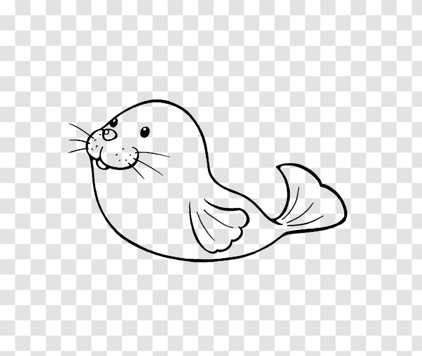 Steller Sea Lion Earless Seal Stroke Cuteness - Cartoon - Happy Little Shark Transparent PNG