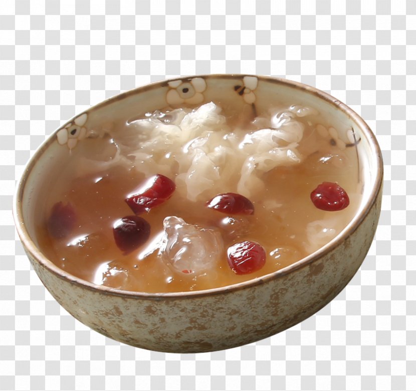 Ice Cream Tong Sui Hong Dou Tang Soup - Dish - Cranberry Syrup Peach Gum Transparent PNG