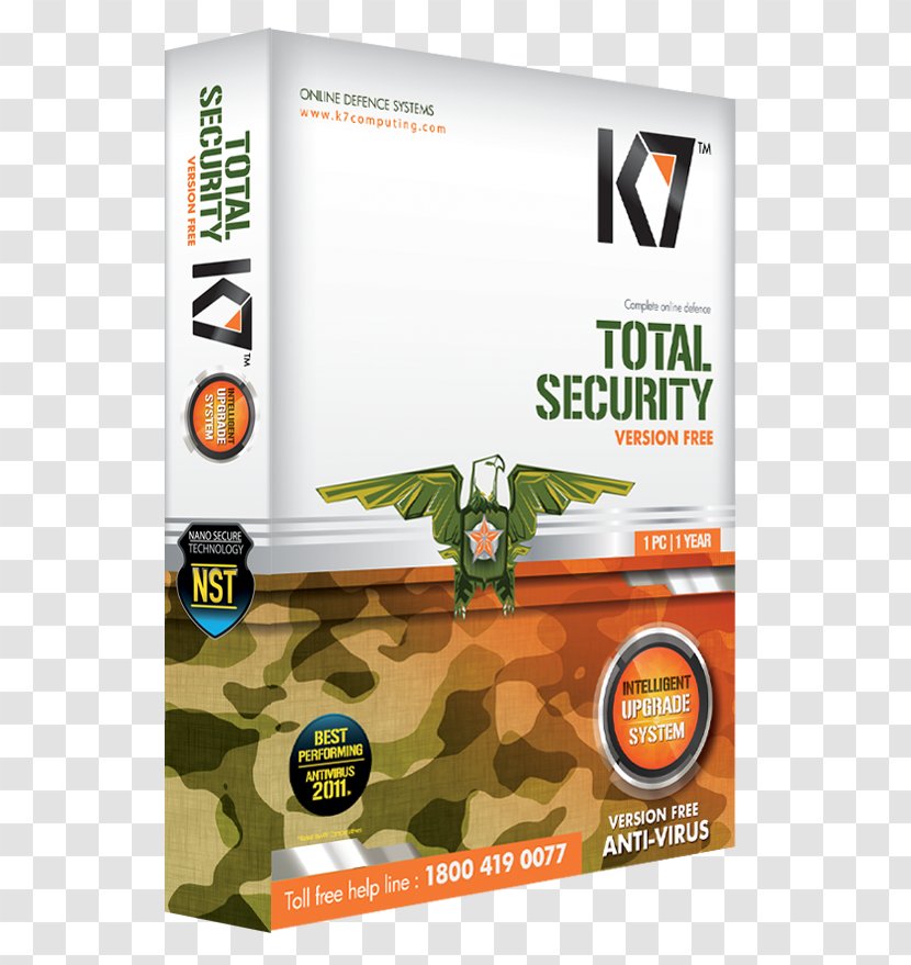 Antivirus Software K7 Computing Computer Total Security - User Transparent PNG