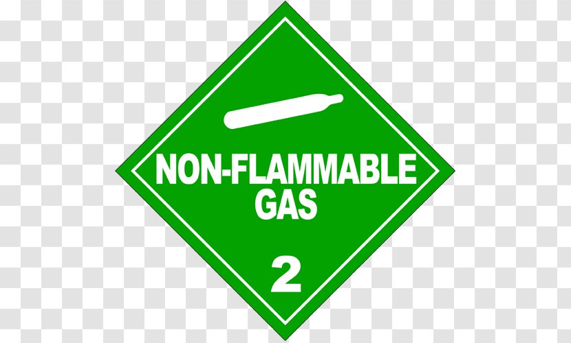 HAZMAT Class 2 Gases Dangerous Goods Placard Combustibility And Flammability - Liquid - Emergency Transparent PNG