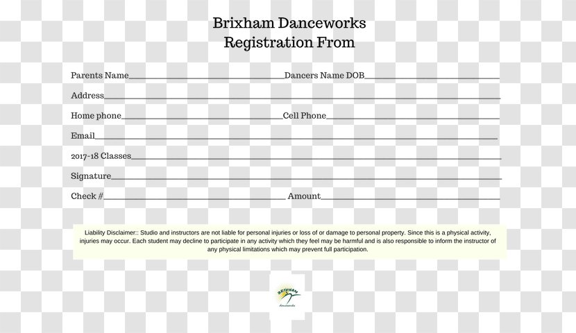 Document Line Diagram Brand Font - Material - Registration Form Transparent PNG