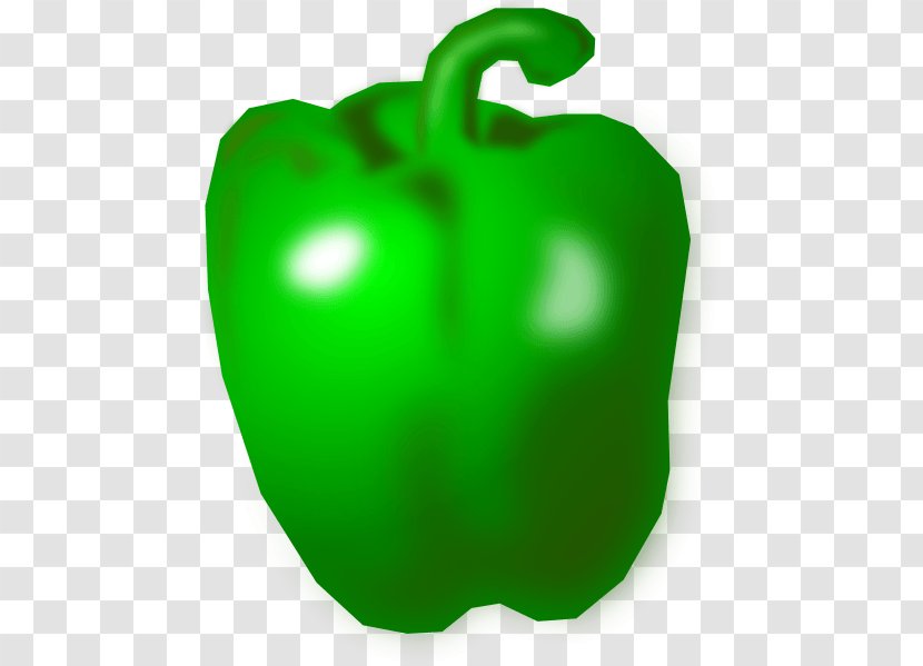 Bell Pepper Chili Pimiento Peppers Green - Apple - And Transparent PNG
