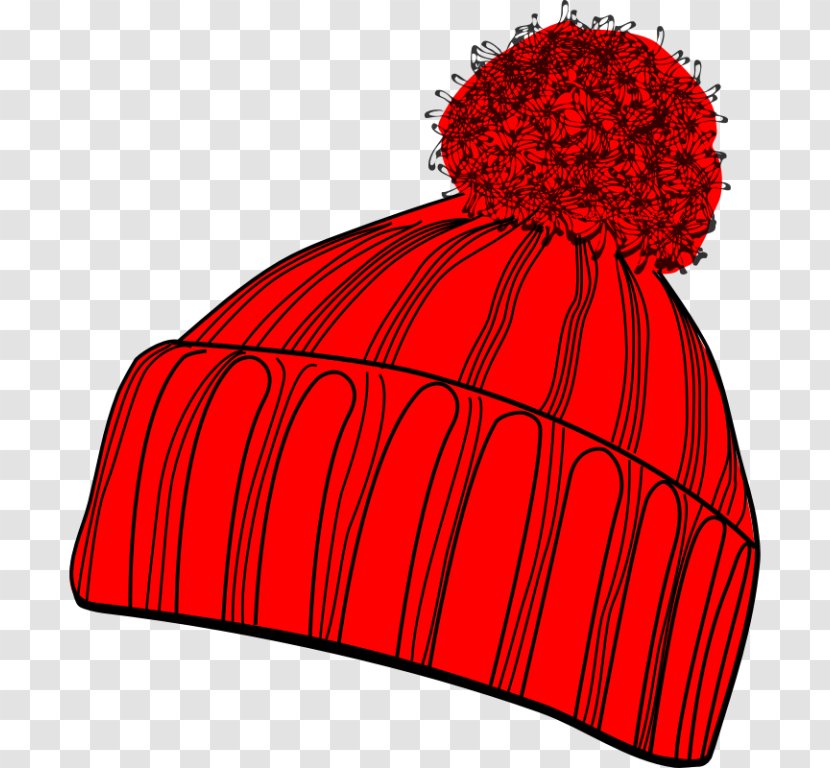 Clip Art Knit Cap Beanie Hat Openclipart - Knitting Transparent PNG