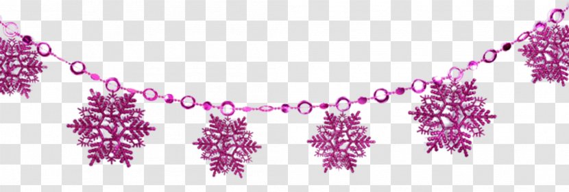 Christmas Decoration Snowflake Tree - Lilac - Snow String Hanging Material Sheet Transparent PNG