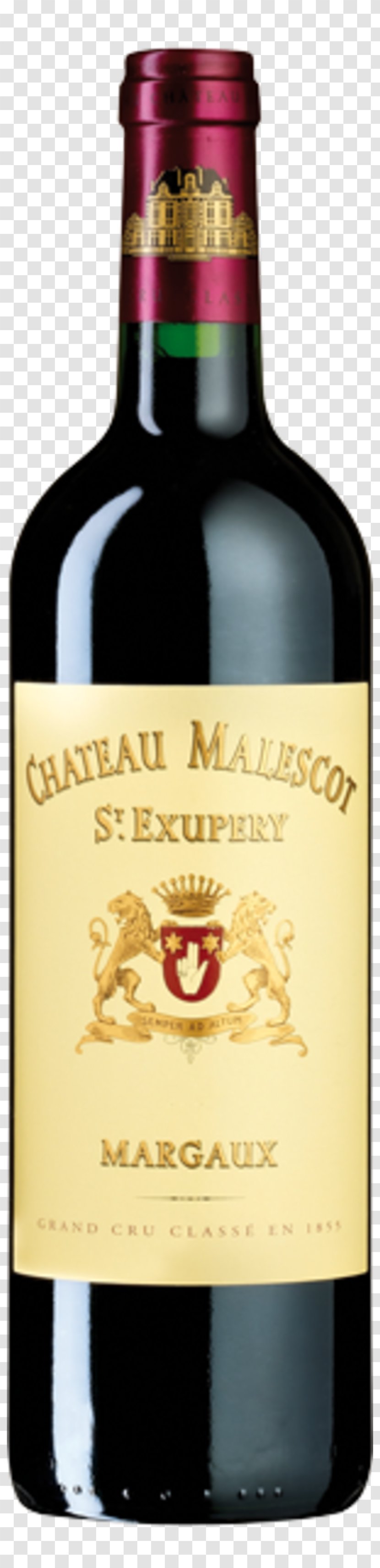 Château Malescot St. Exupéry Wine Liqueur Margaux AOC - Bottle Transparent PNG