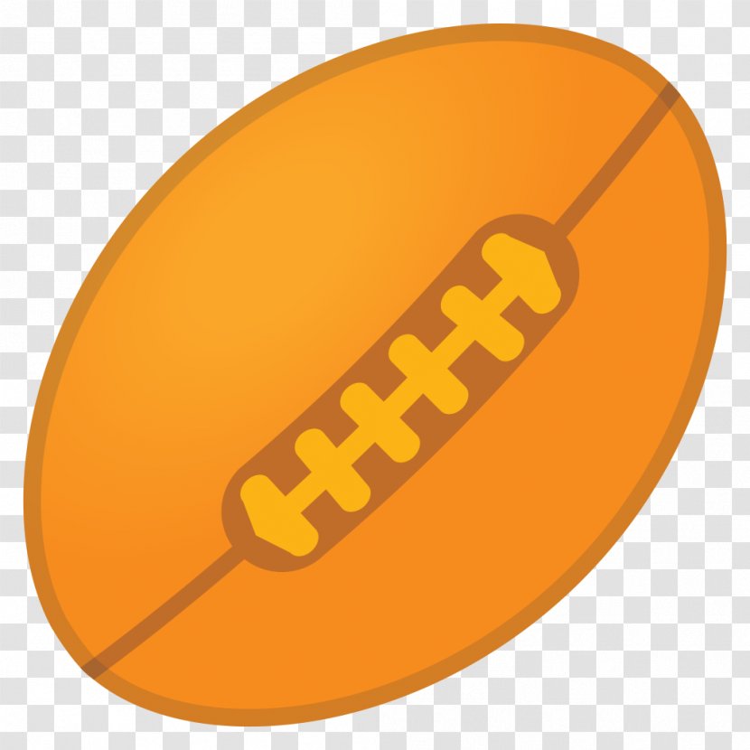Rugby Ball Emoji American Football - Icon Transparent PNG