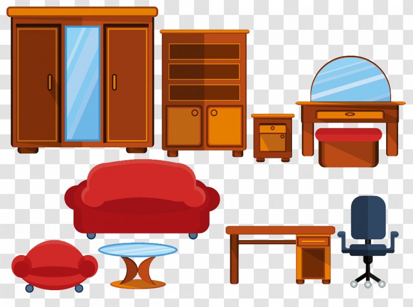 Vector Graphics Bedside Tables Furniture Design Image - Chair Transparent PNG