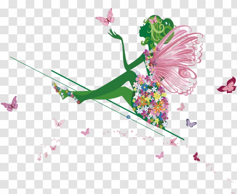 Fairy Poster - Wing - Flower Transparent PNG