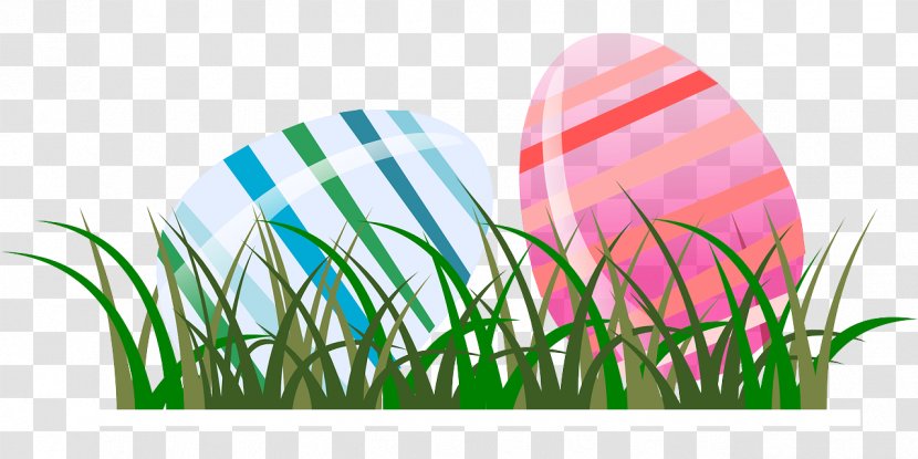 Easter Bunny Egg Clip Art - Grass Transparent PNG